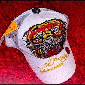 *RARE* Ed Hardy tiger Trucker hat